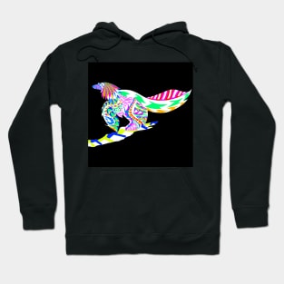 dino bird in mayan wings ecopop Hoodie